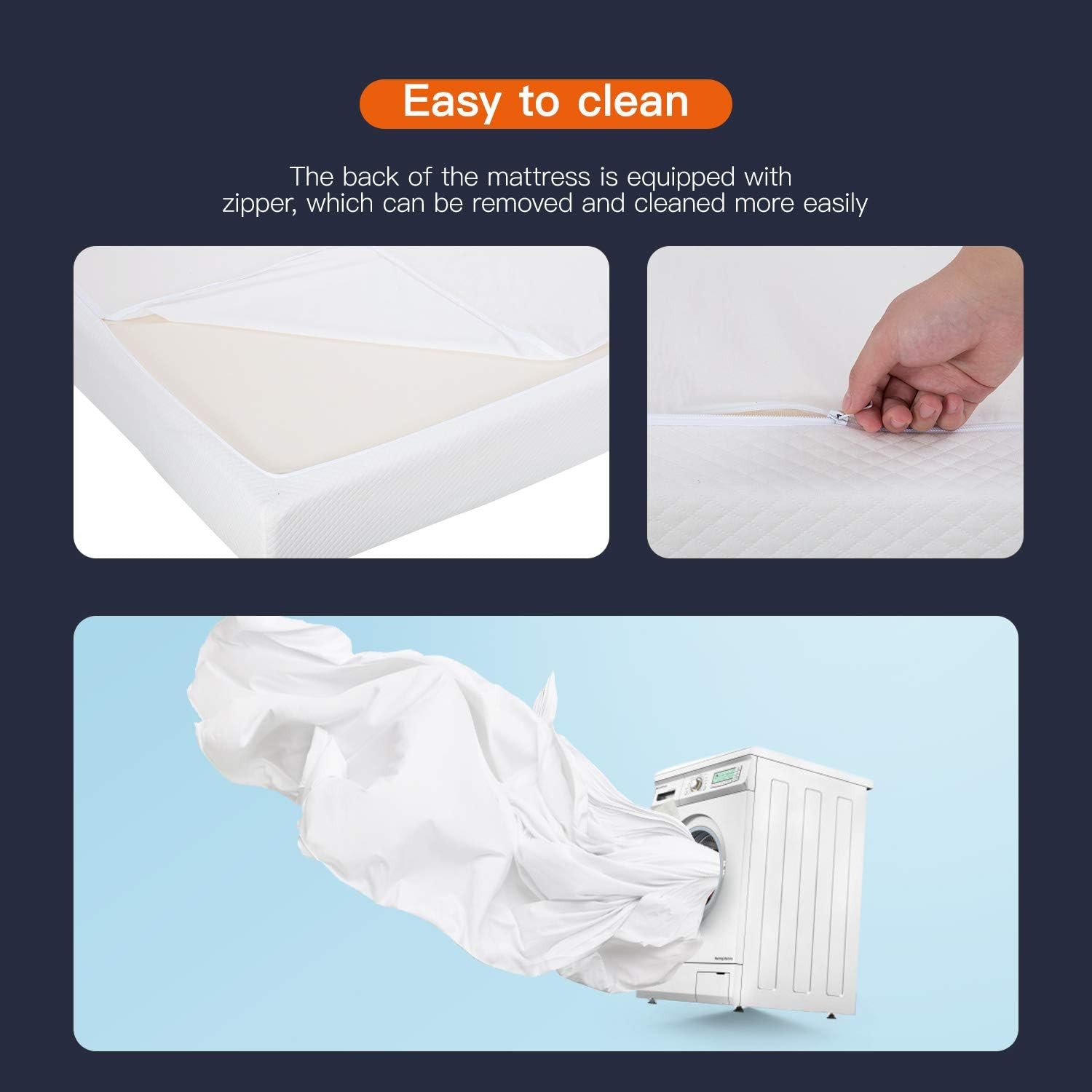 Memory Foam Mattress in a Box for Cool Sleep & Pressure Relief Medium Firm Mattr