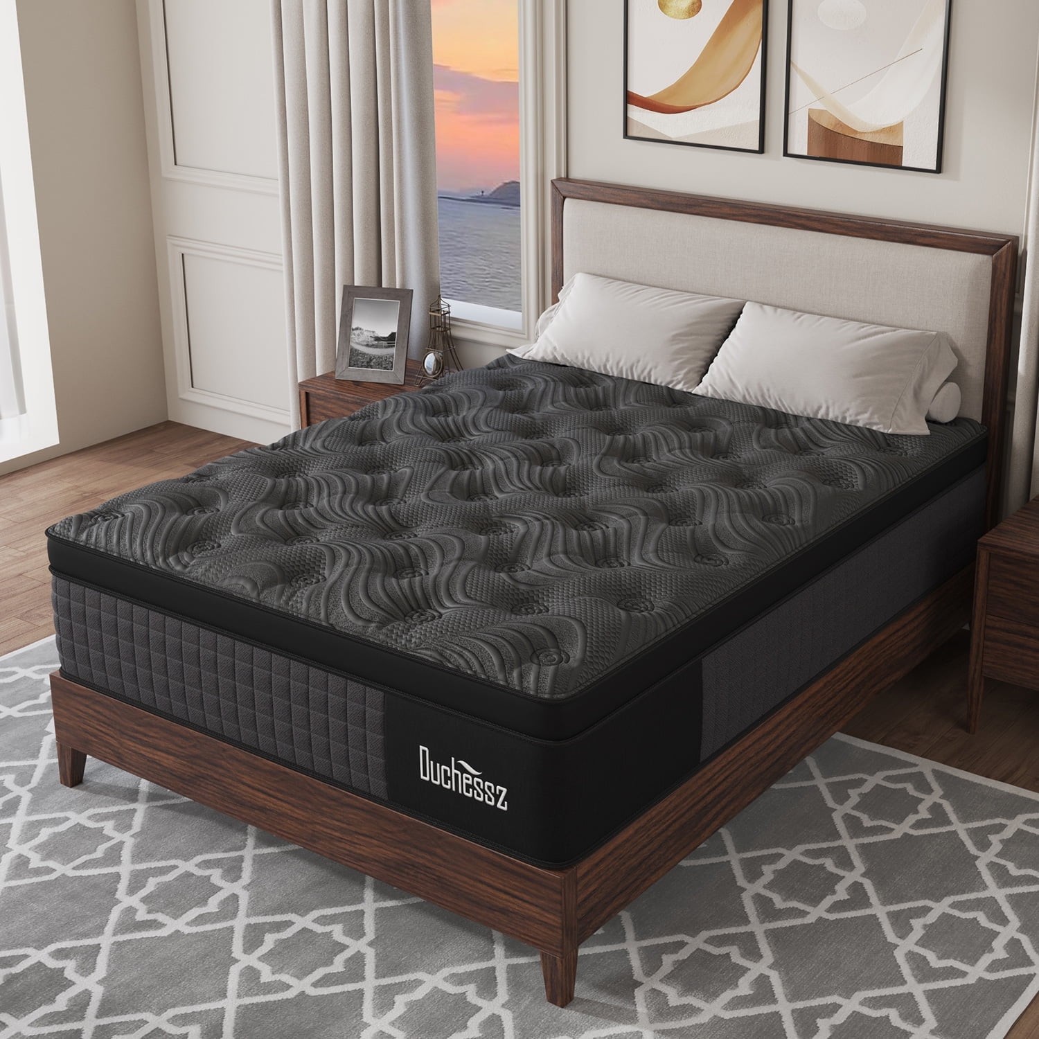 12″14″ Twin Full Queen King Size Mattress in a Box Hybrid Spring Memory Foam