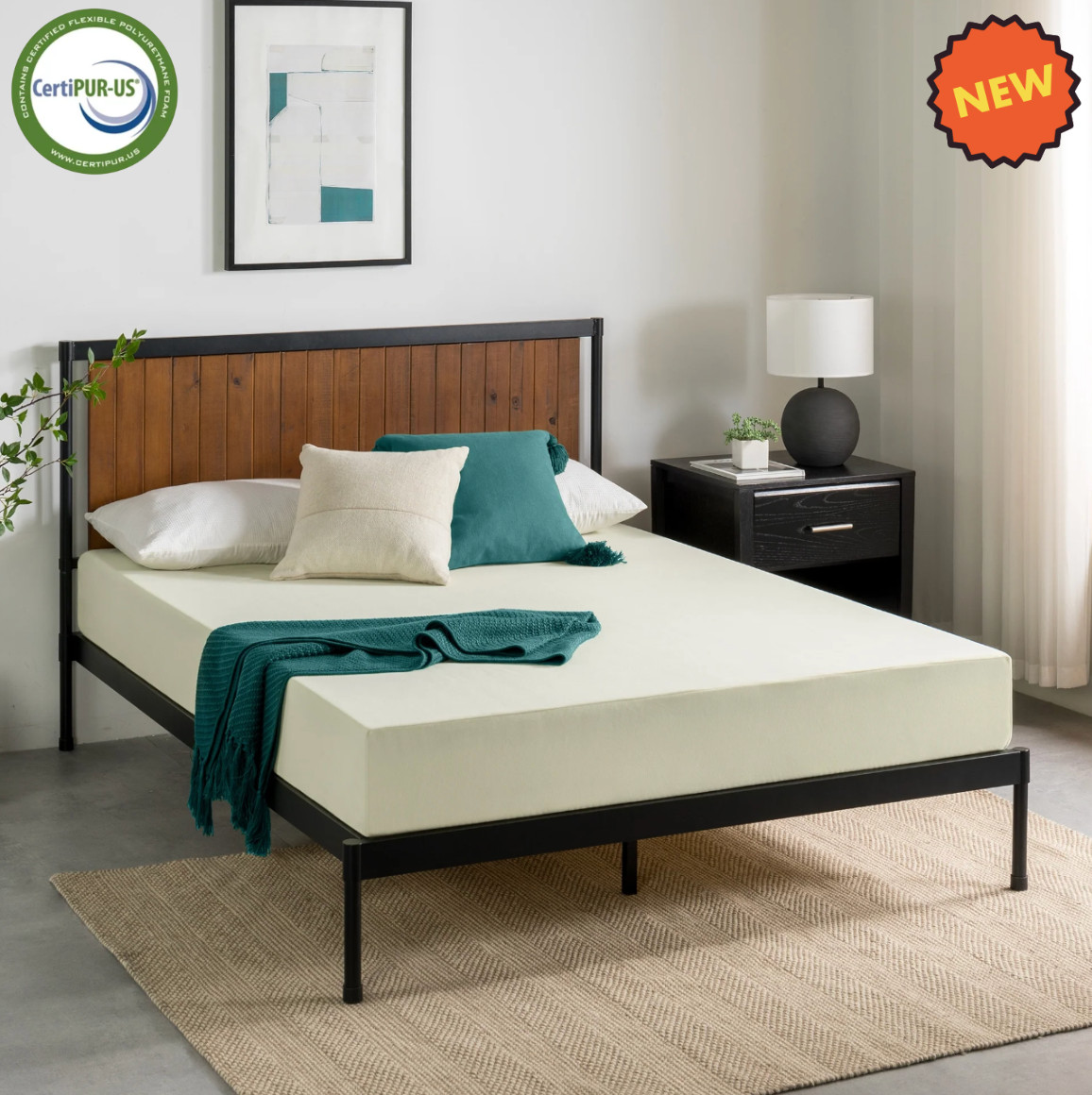 8″ Colchones TWIN Size De Espuma 8 Pulgadas Memory Foam Mattress Cooling Bed NEW