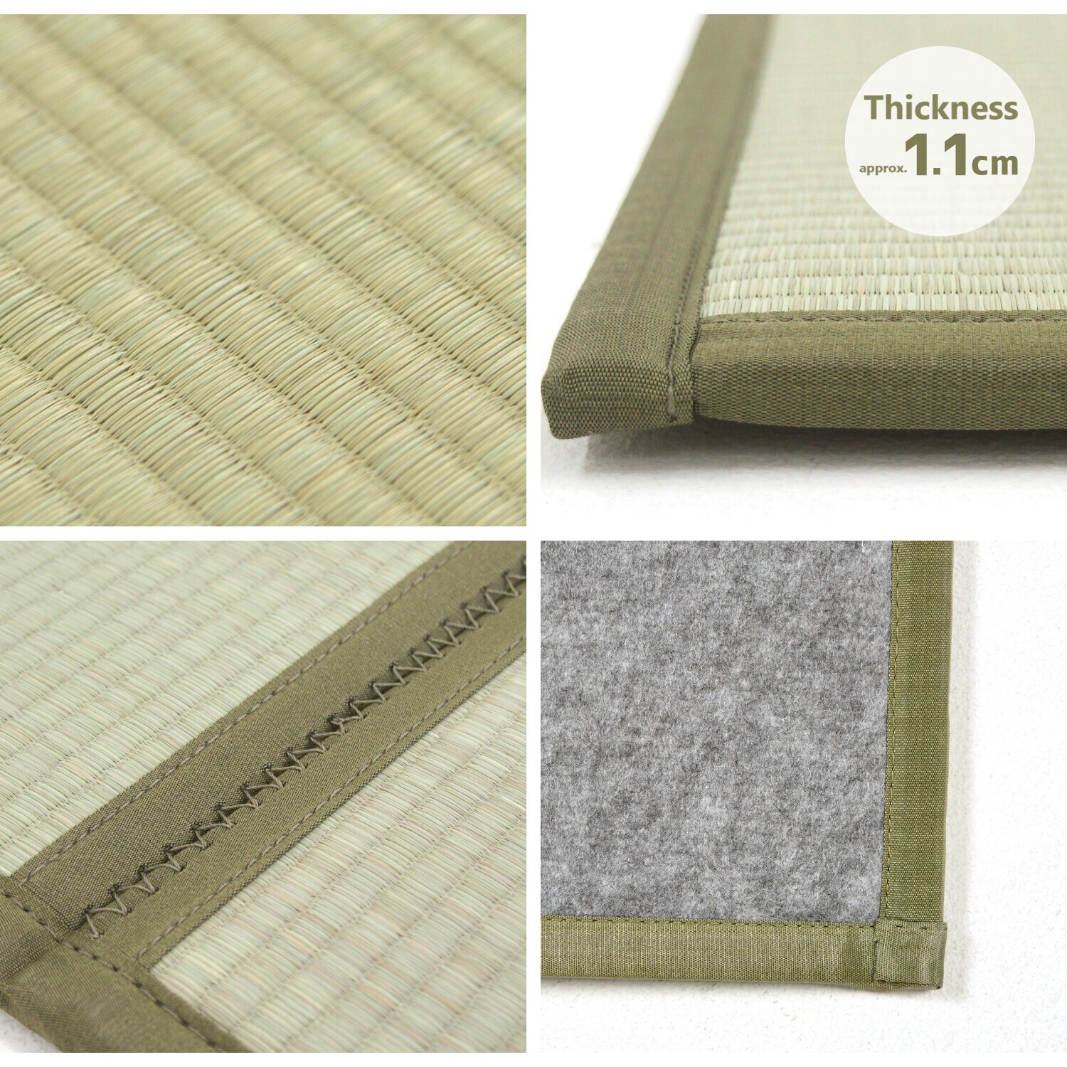HAGIHARA Japanese Igusa 4-fold Tatami Mattress Kurama