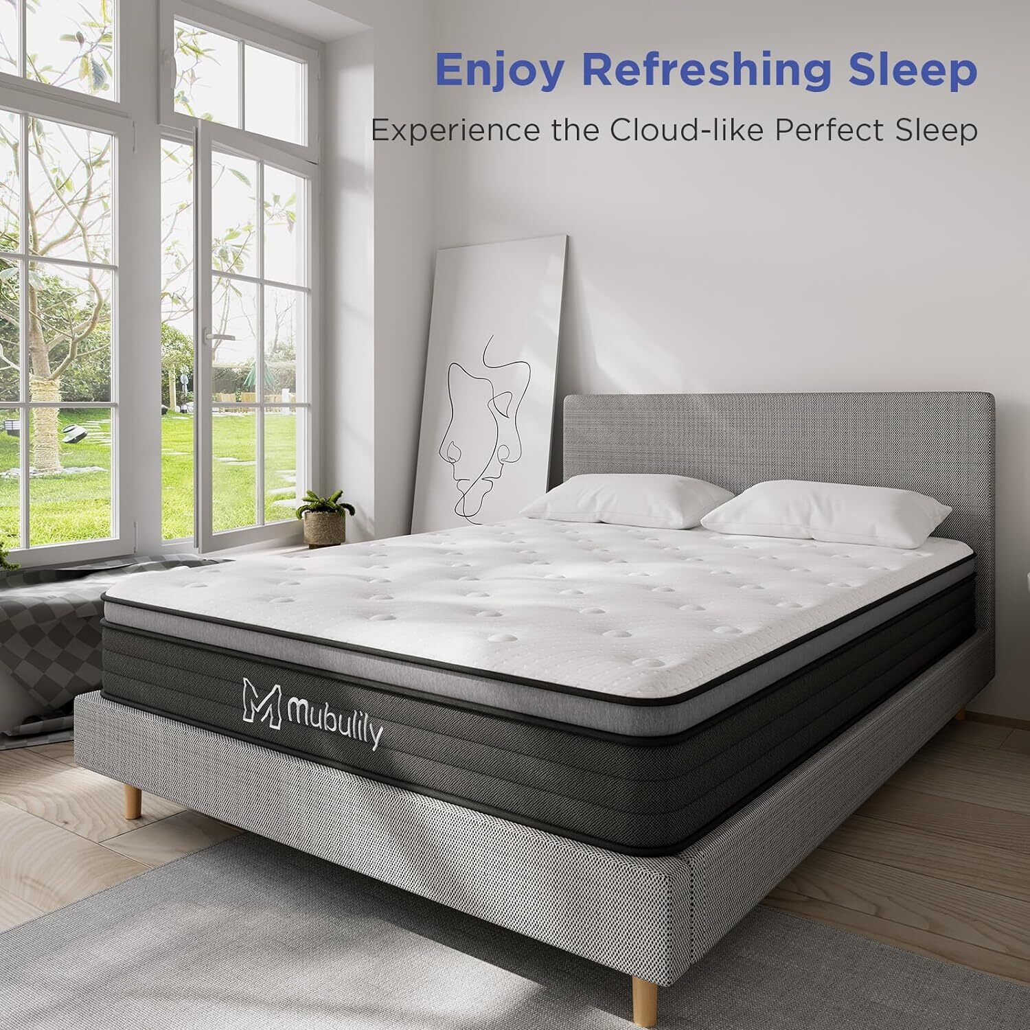 Gel Memory Foam Mattress 8″ 10″ 12″ Twin Full Size Mattress In A Box, Brand New