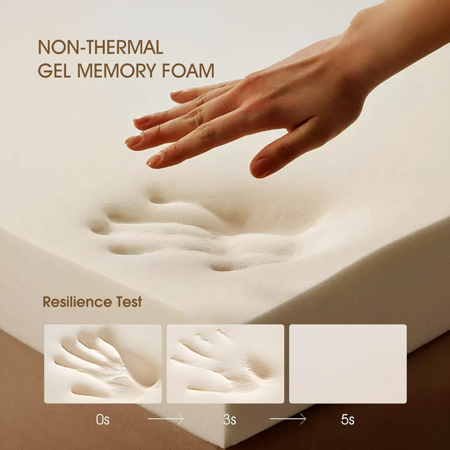 Queen Mattress,12 Inch Cooling Gel Memory Foam Mattress,Cool Sleep,Pressure Reli