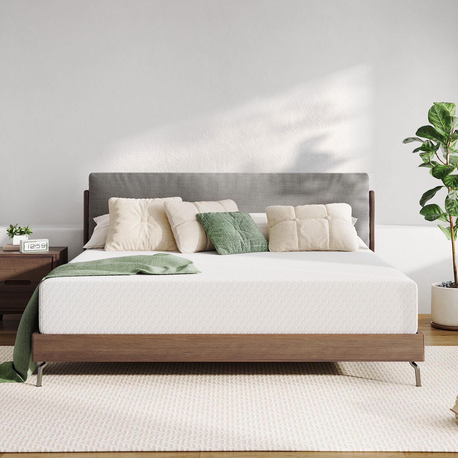 Queen Mattress, 12 Inch Queen Size Memory Foam with Comfort for Pressure & Co…