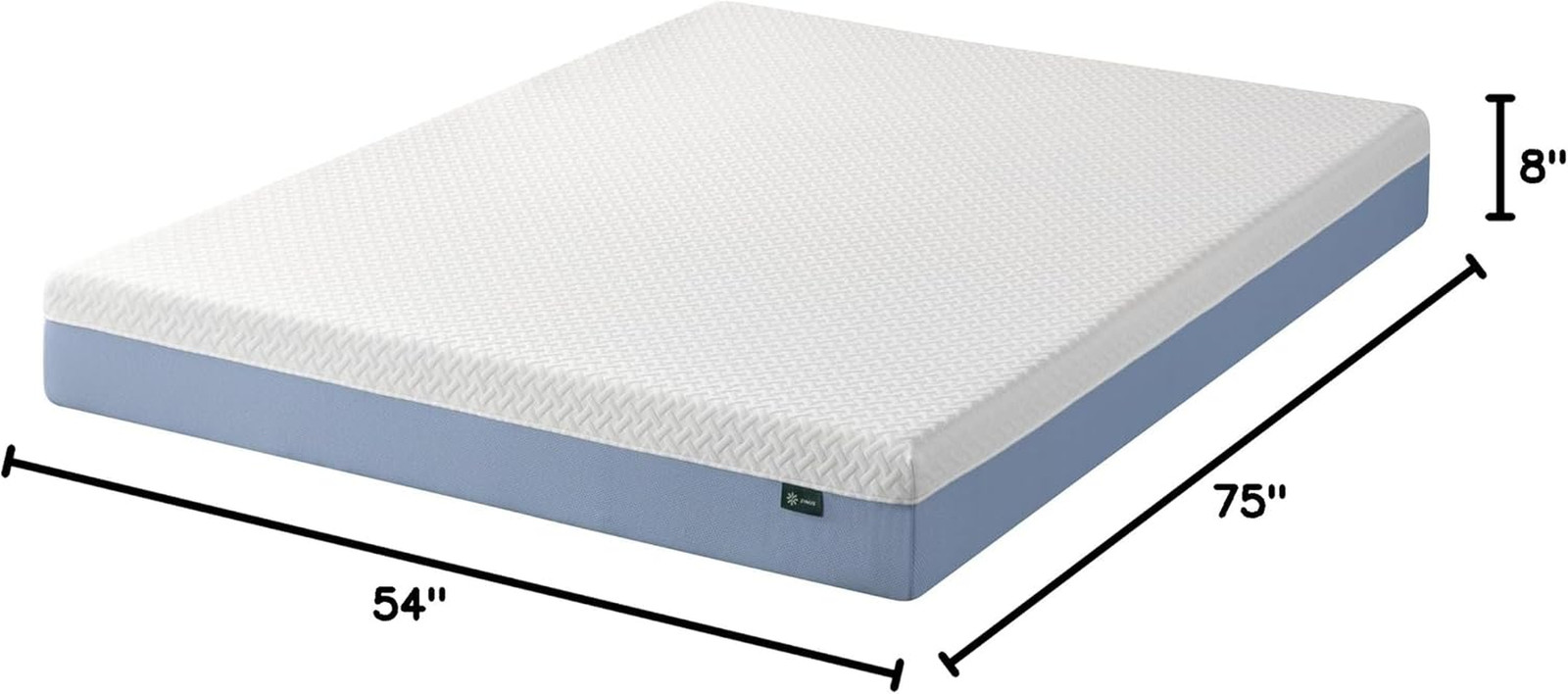 Zinus 8 Inch Full Cooling Essential Memory Foam Mattress [Newversion], Fiberglas