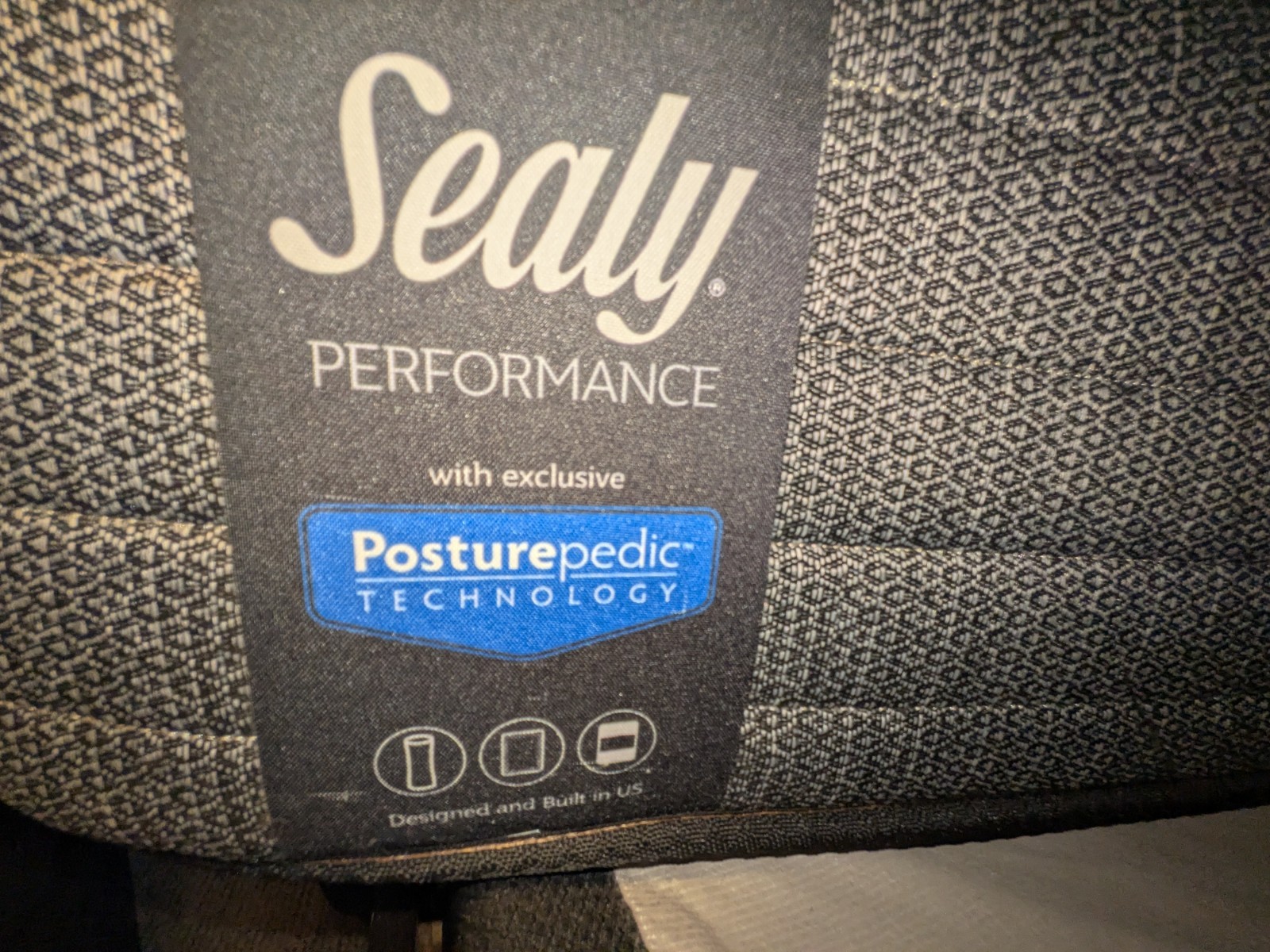 Sealy Performance Posturepedic Queen Innerspring Mattress Medium Firm Gray