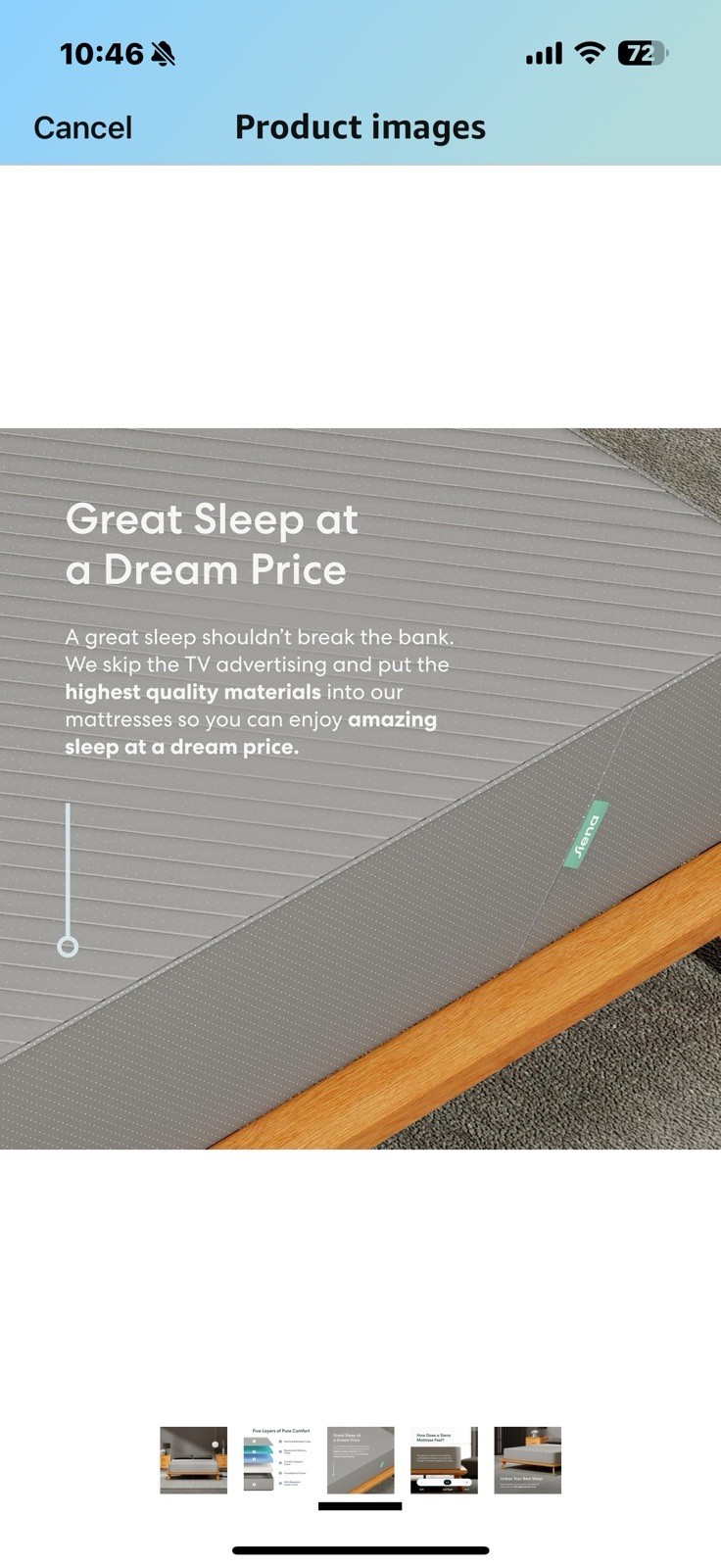 Siena 14″ Twin Memory Foam Mattress & 2 Bonus Pillows – Medium Firm –