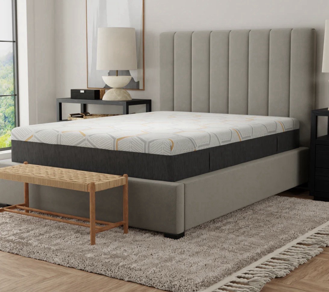 Bedplanet 12″ Copper Gel Infused Medium Firm Memory Foam Mattress