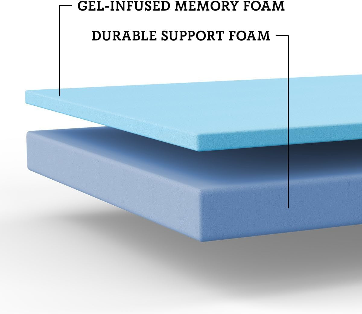 Extra Firm 6″ Gel Memory Foam Twin Mattress with Circular Knit Cover