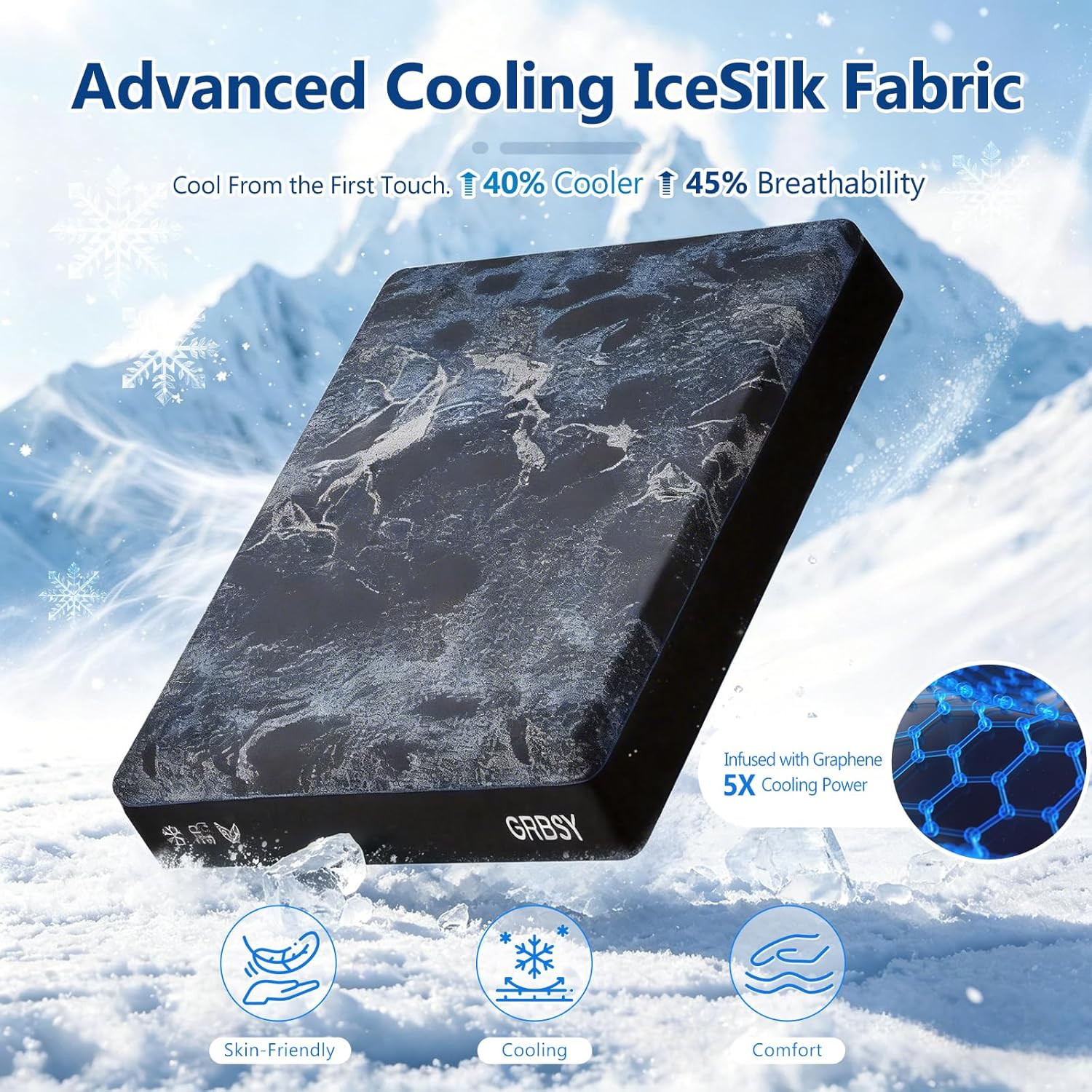 Luxury 14″ Queen Memory Foam Mattress with Cooling Gel & 7-Zone Support
