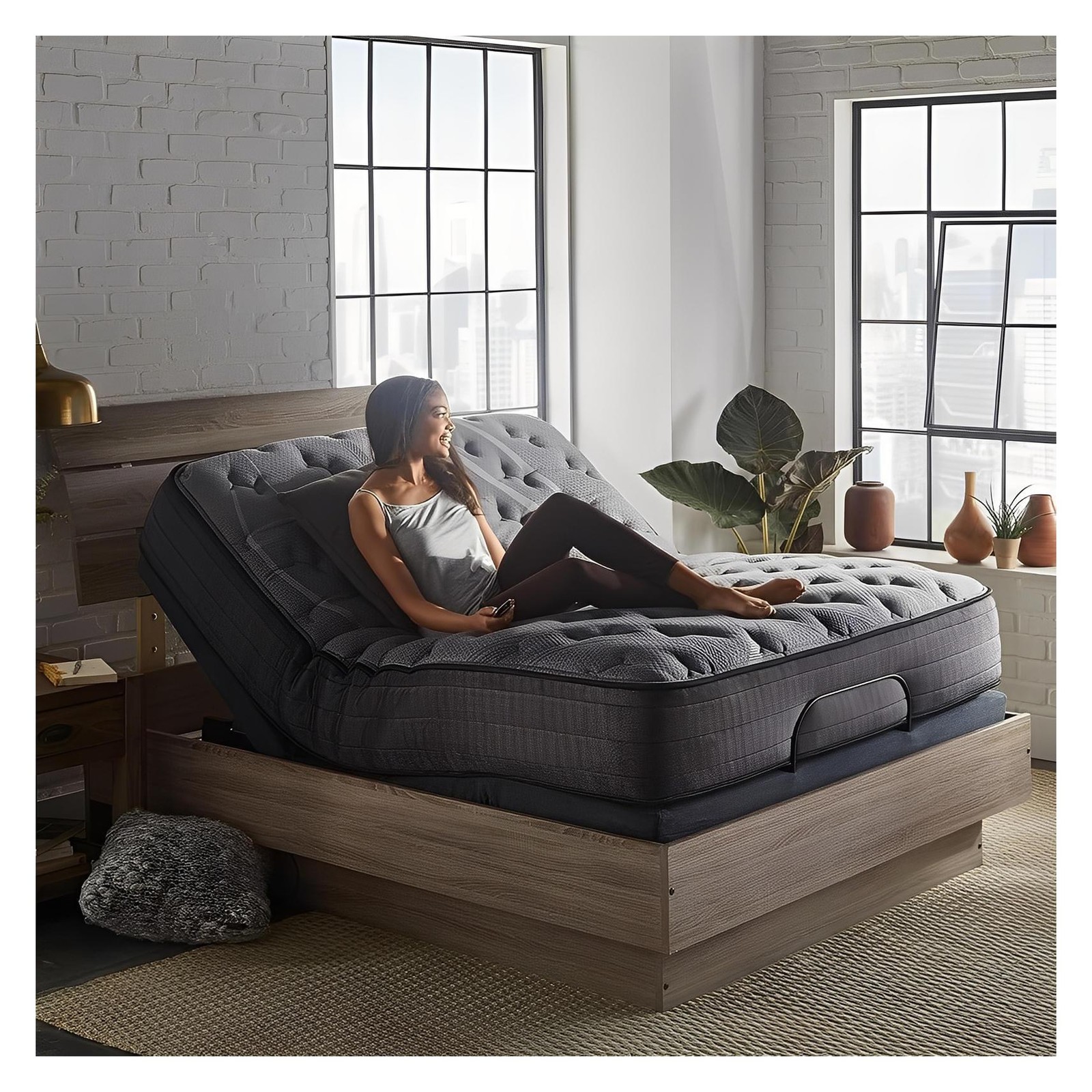 Gray Iris Luxury Hybrid 12 inch Mattress | Made in the USA
