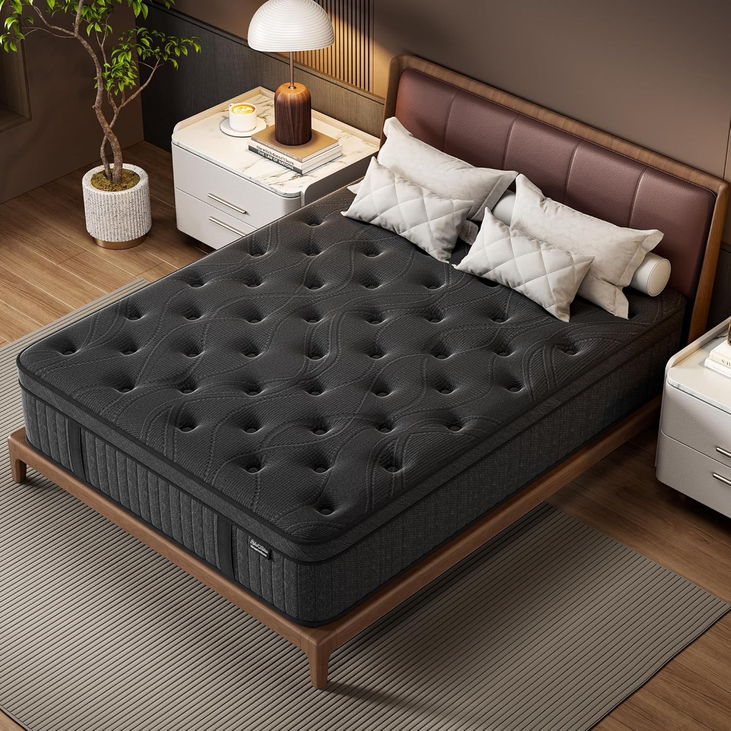 Twin Mattress 10 Inch Springs Matress Bed in a Box Soft & Breathable Pressure