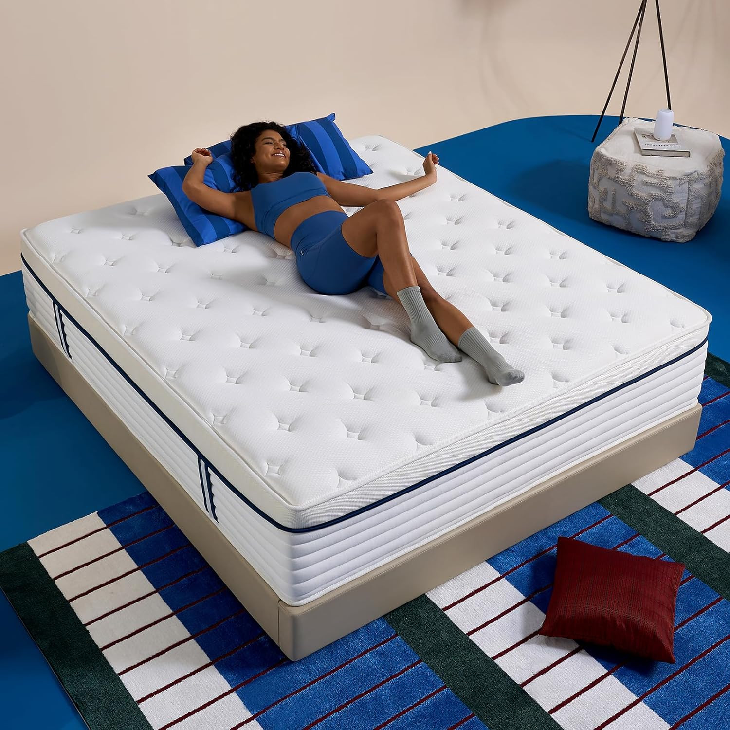 2″ Queen Hybrid Mattress in a Box – Cooling Gel Foam & Pocket Coils