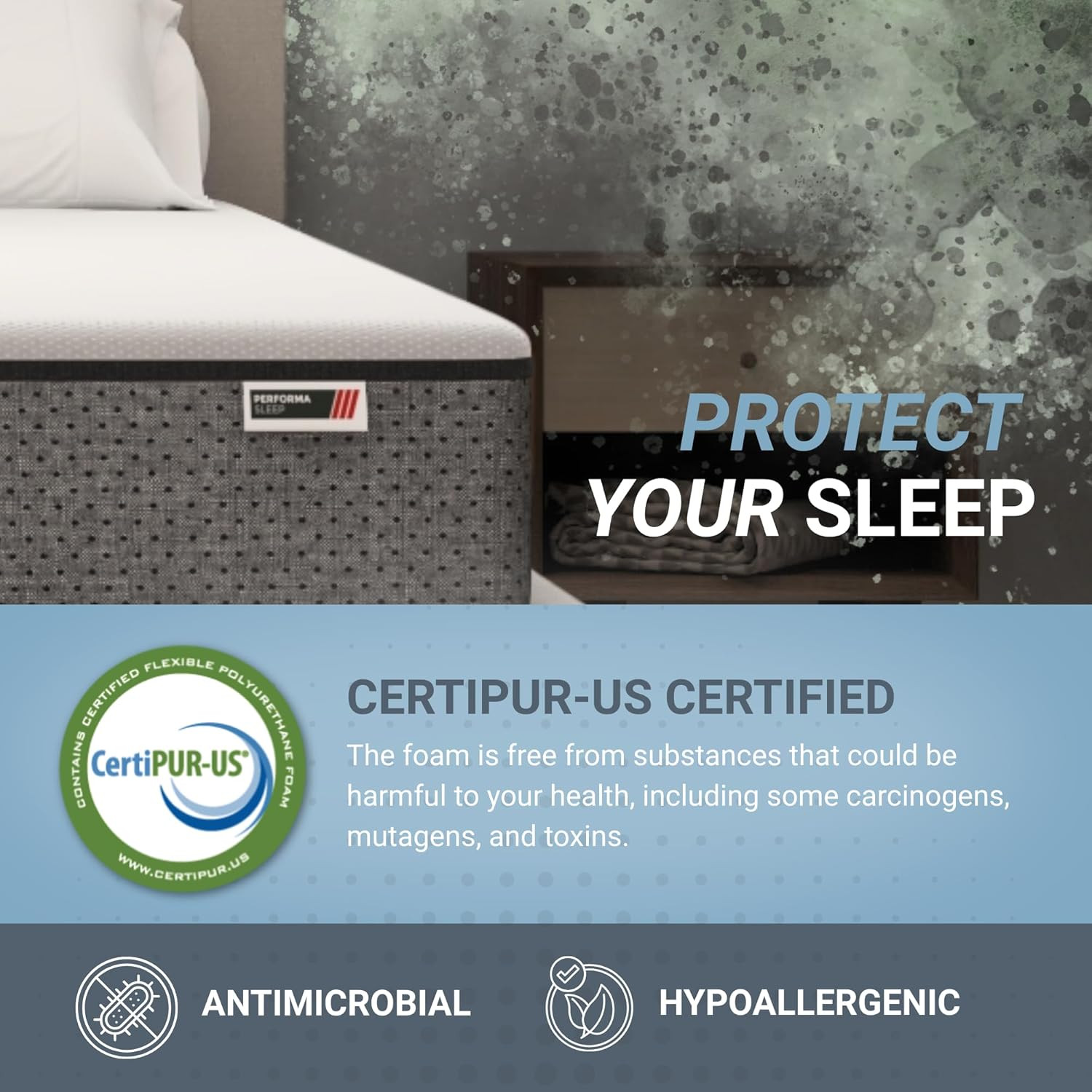 11″ Essential Memory Foam Mattress – Medium-Firm, Cooling Comfort & Support