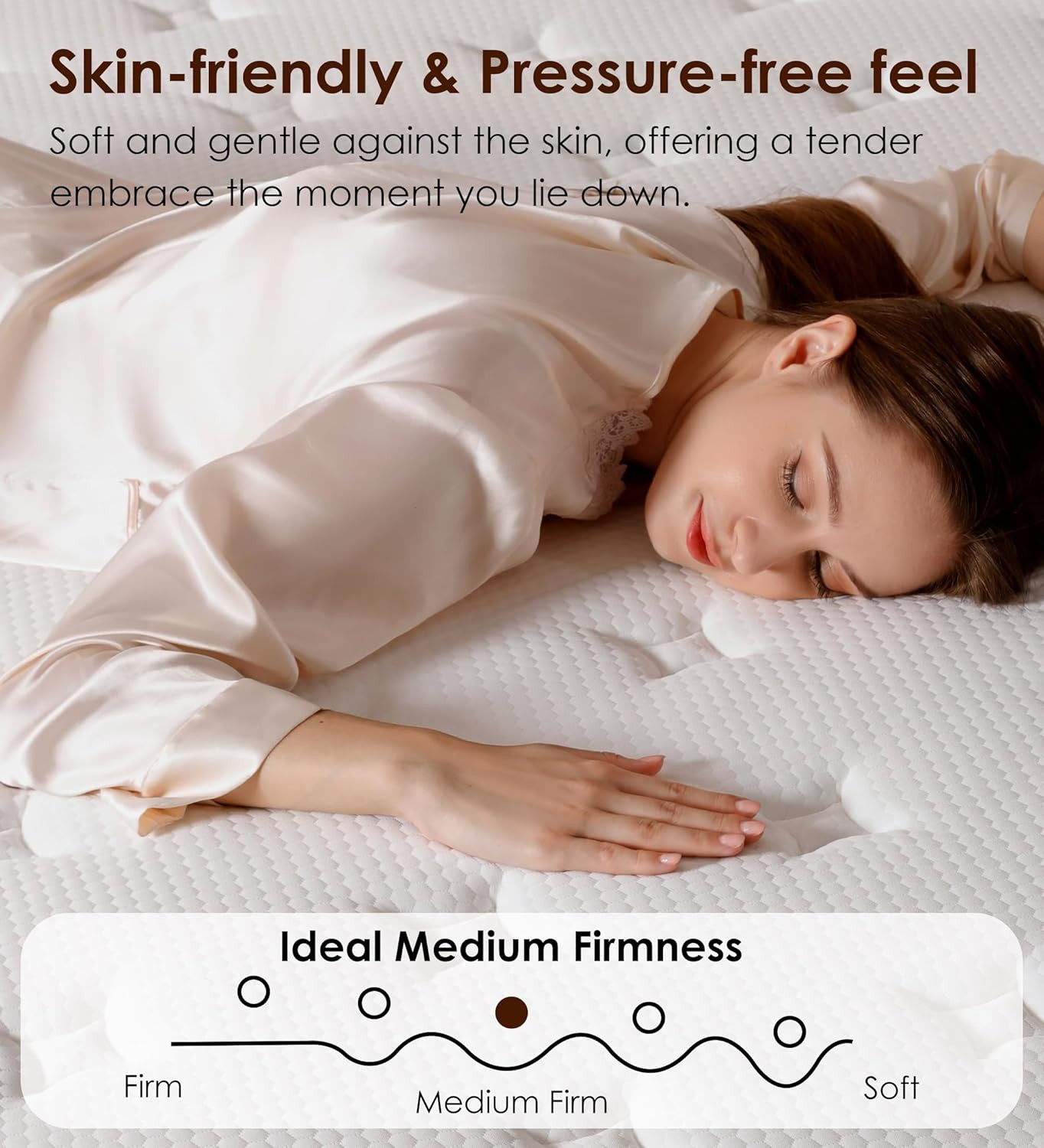 10″ Queen Memory Foam Hybrid Mattress with Pocket Springs for Ultimate Comfort
