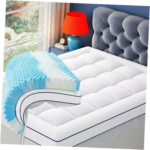 Twin XL Dual Layer 4 Inch Memory Foam Mattress Twin XL(80″X39″X4″) 4 Inches