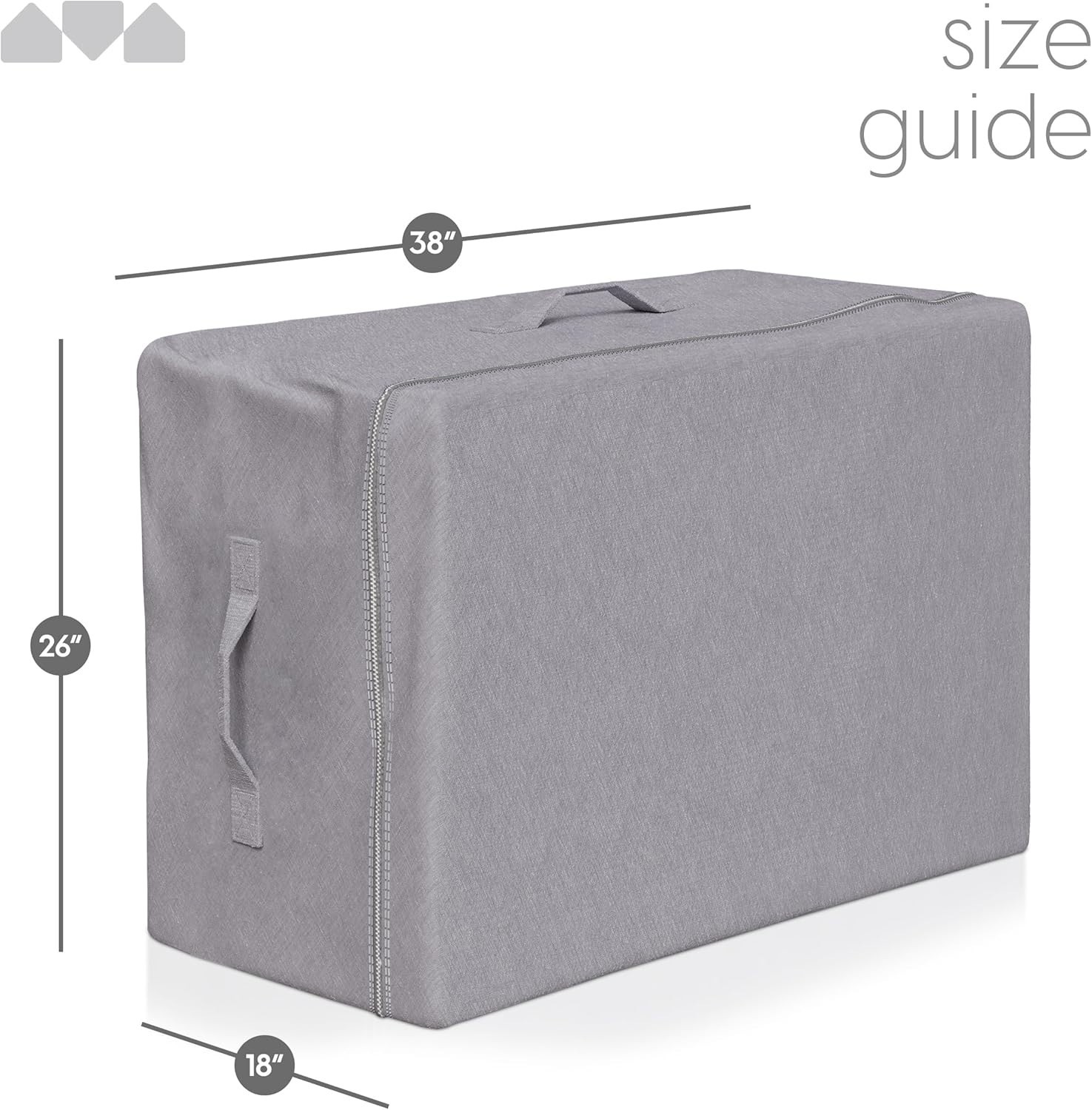 Convenient Travel Carry Case for 6 Inch Twin XL Tri-Fold Memory Foam Mattress