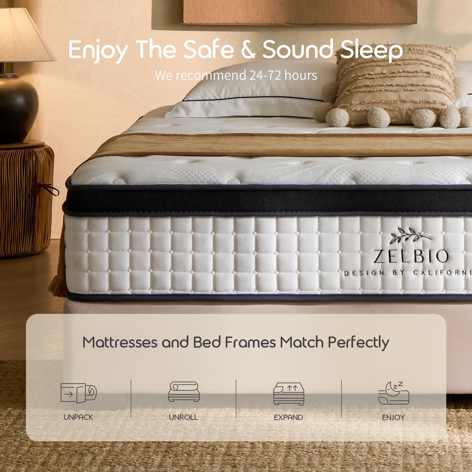 12 Inch Twin XL Mattress Hybrid, CertiPUR-US Gel Memory Foam with Pocket Spri…