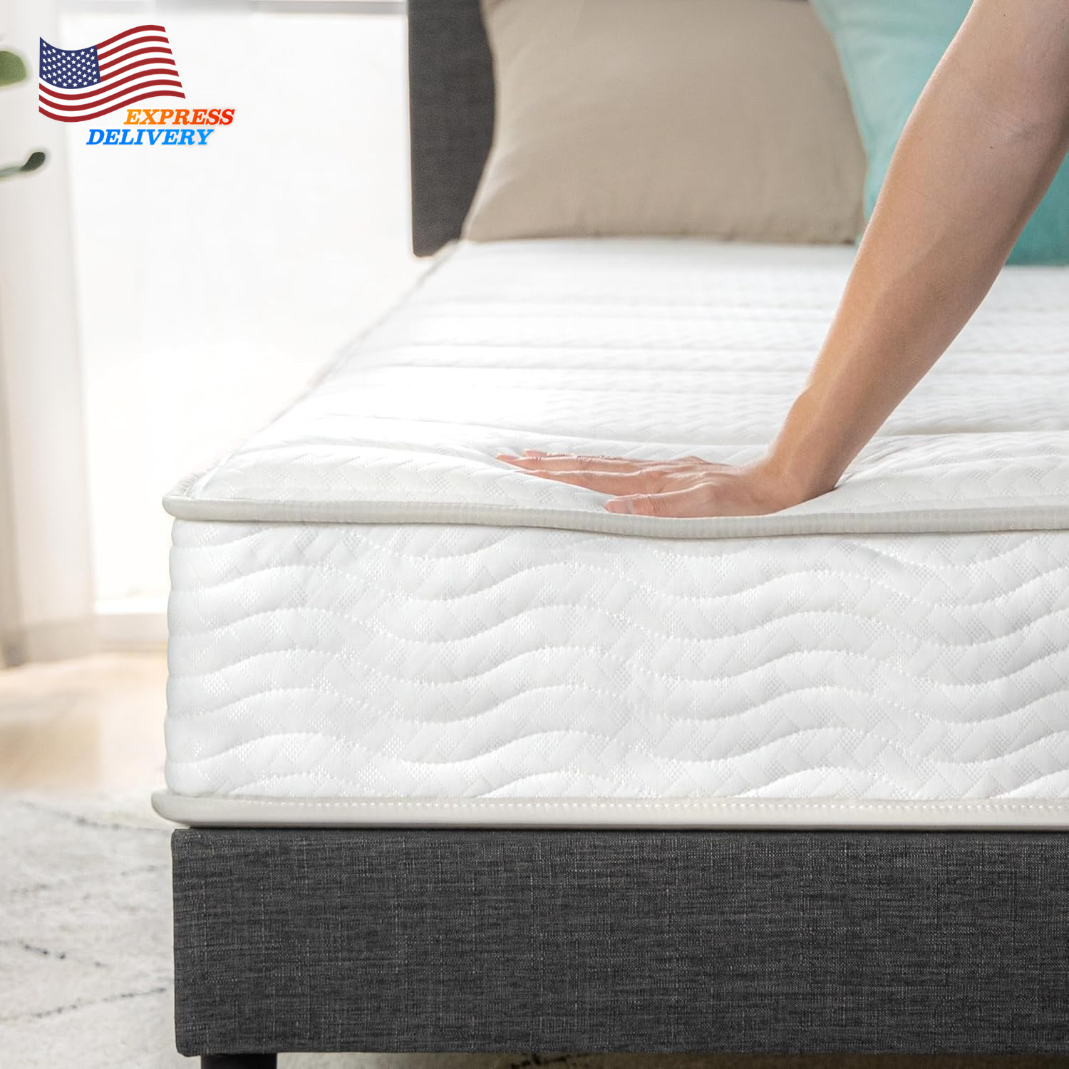 New Version 8 Inch Spring RV Mattress Short Queen for Rvs Campers & Trailers US