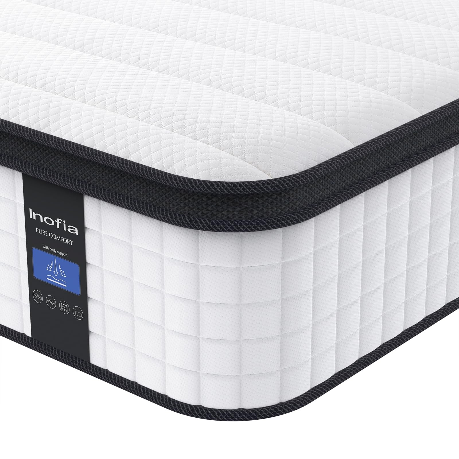 Twin XL Size Mattress, 14 inch Hybrid Twin XL Mattress in A Box,Ultra Comfort…