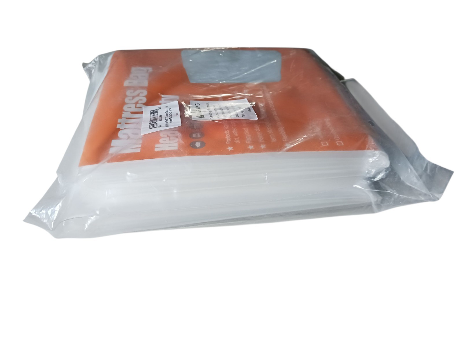 2-Pack 5 Mil Transparent Mattress Bags for Twin/Full Heavy Duty BYSURE