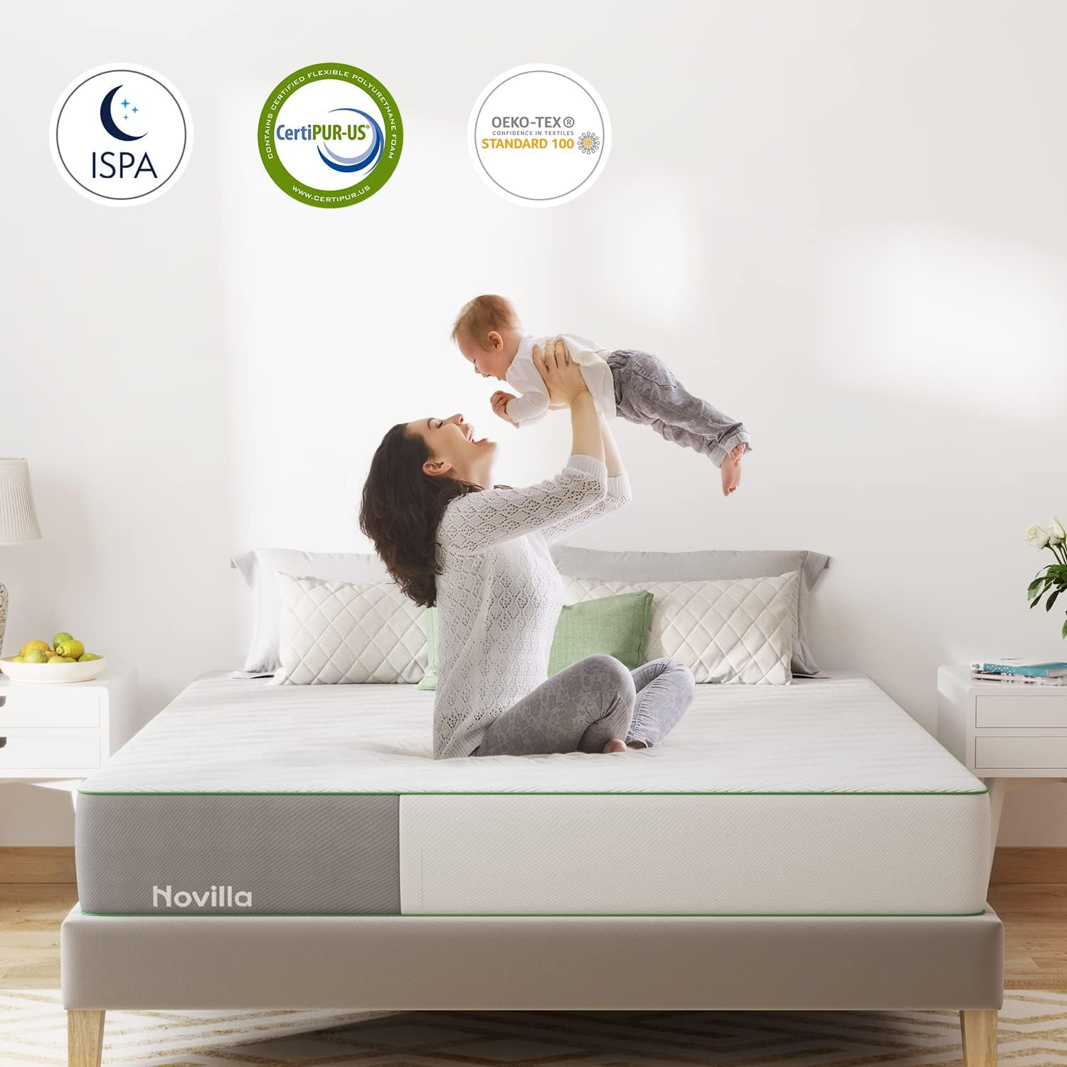 Queen Mattress, 10 Inch Gel Memory Foam Mattress Queen Size for Cool Night Sleep