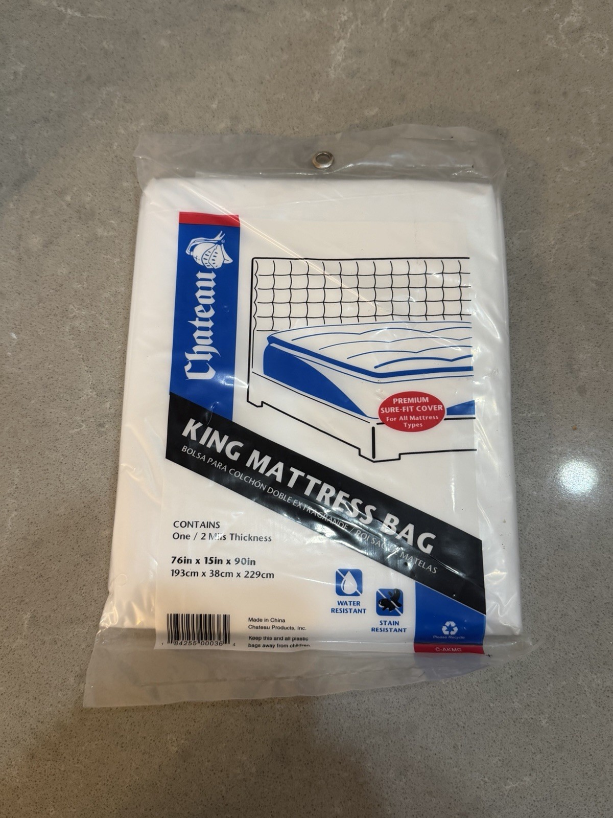 CHATEAU PRODUCTS KING SIZE MATTRESS BAG 76″x15″x90″ 2 Mils Thickness