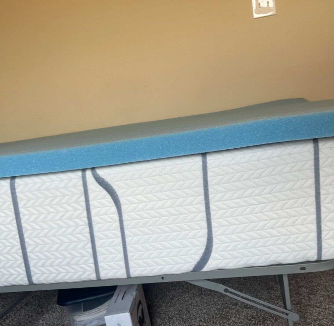 3in1 10inch Queen Gel Lux Hybird Mattress/Elevated Bed frame/Memory foam topper