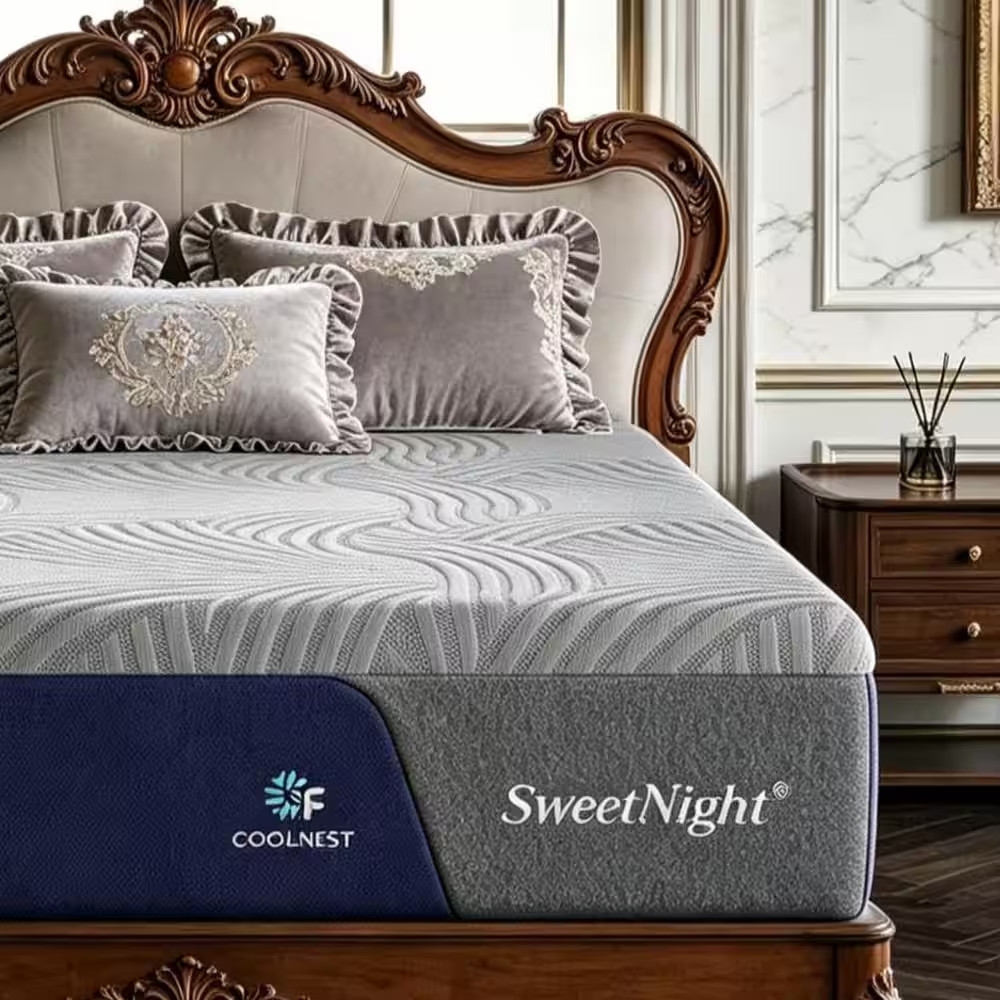 Coolnest Queen Medium Memory Foam 14 In. Mattress Bed-In-A-Box Mattresses