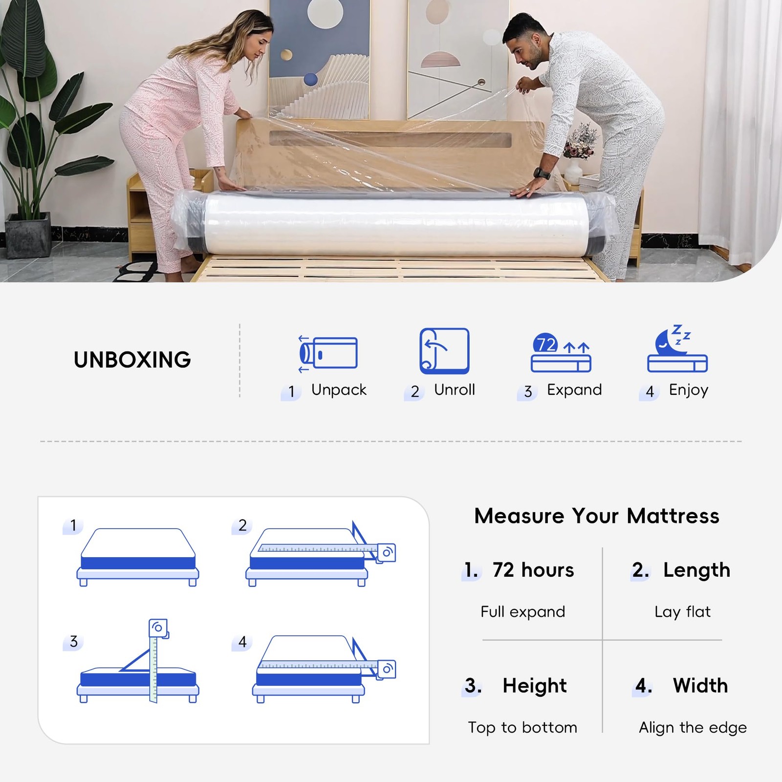 Twin Mattress, 12 Inch Hybrid Memory Foam Mattress in a , Pressure for Back ,…