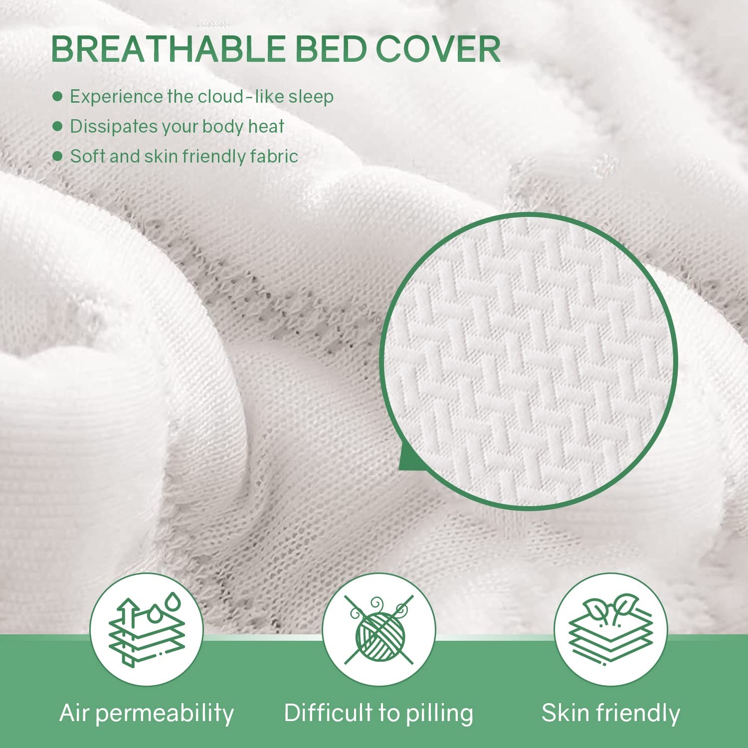Queen Size Mattress,Fiberglass Free 6 Inch Green Tea Cooling Gel Memory Foam …