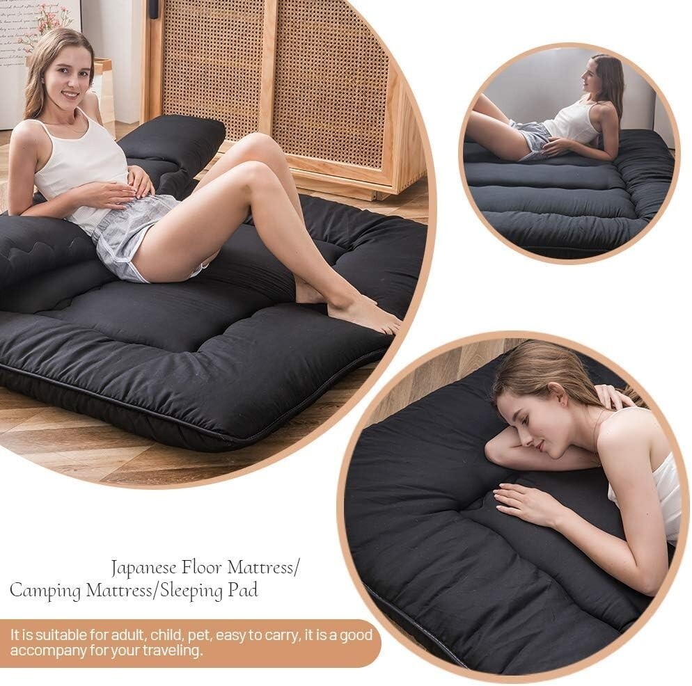 Colchón De Suelo Japonés Tamaño Gemelo, Colchón Futón Japonés Plegable Para Cama