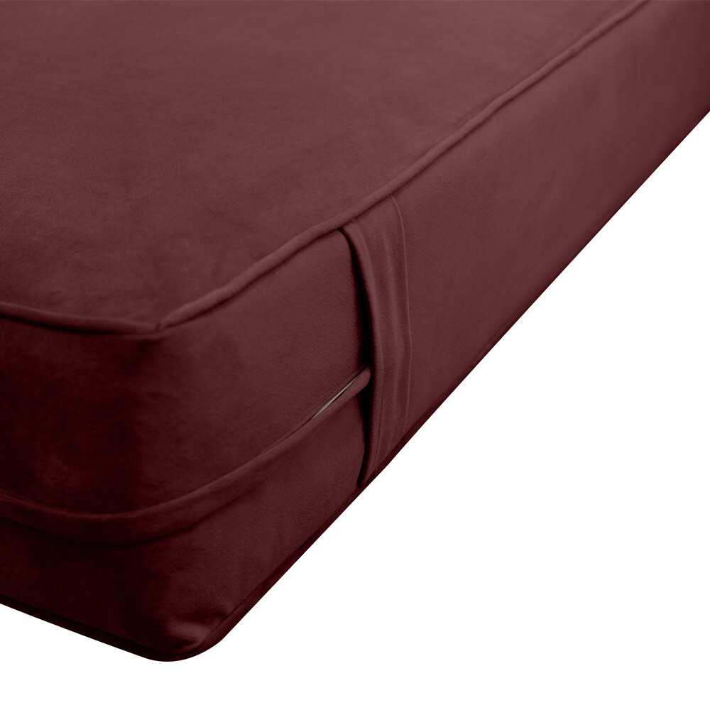 Same Pipe 6″ Twin 75x39x6 Velvet Indoor Daybed Mattress |COVER ONLY|-AD368