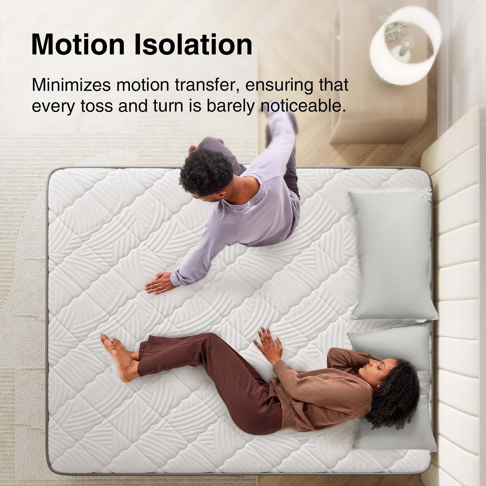 King Mattress 10 Inch, Hybrid Mattress King Size with Comfy Support, Bed Matt…