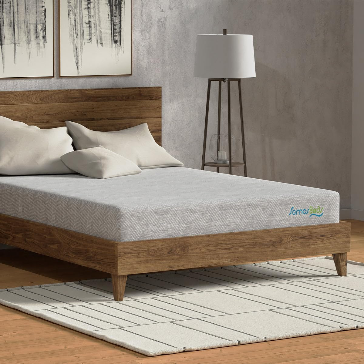Extra Firm 6″ Gel Memory Foam Twin Mattress with Circular Knit Cover