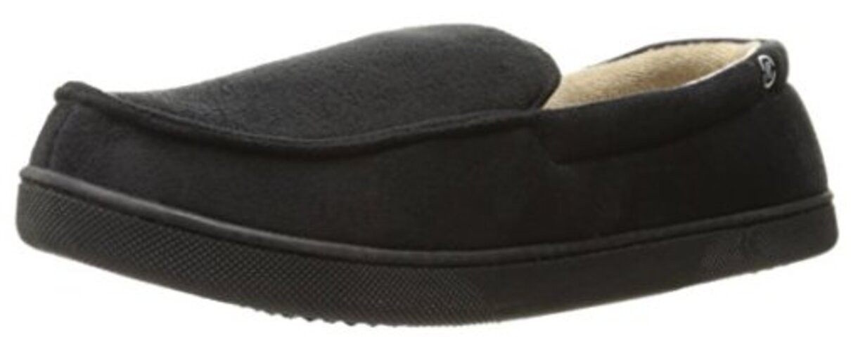 Men’s Moccasin Gel Infused Memory Foam 11 Black