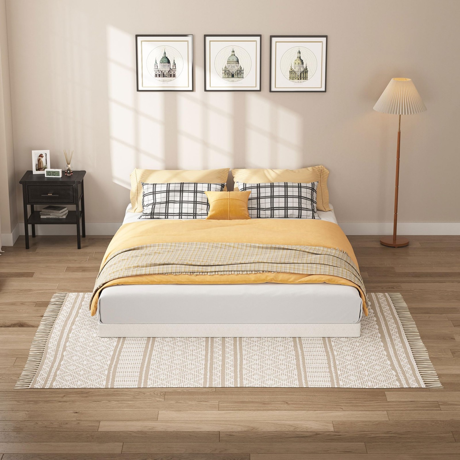 SHOANED Queen Size Box Springs – 3 Inch Low Profile Mattress Queen, 3