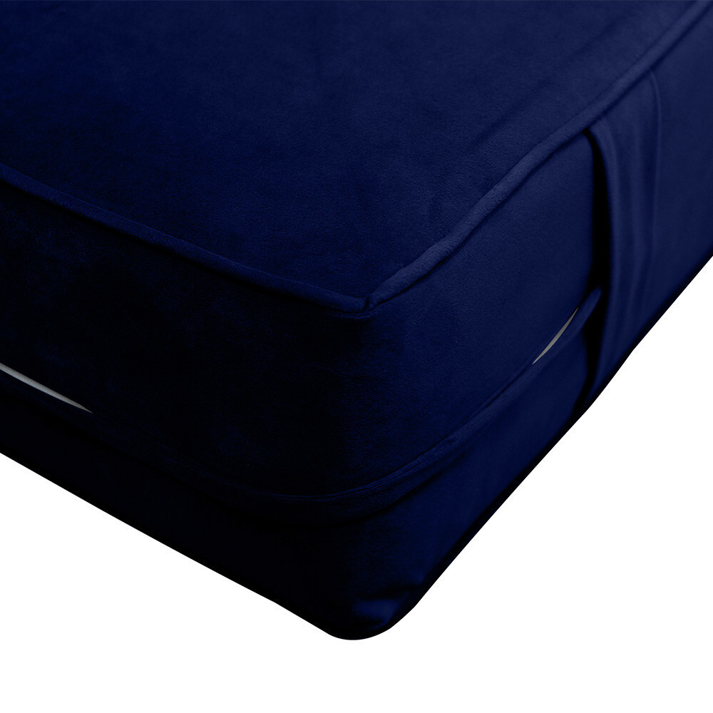 Same Pipe 8″ FULL 75x54x8 Velvet Indoor Daybed Mattress |COVER ONLY|-AD373