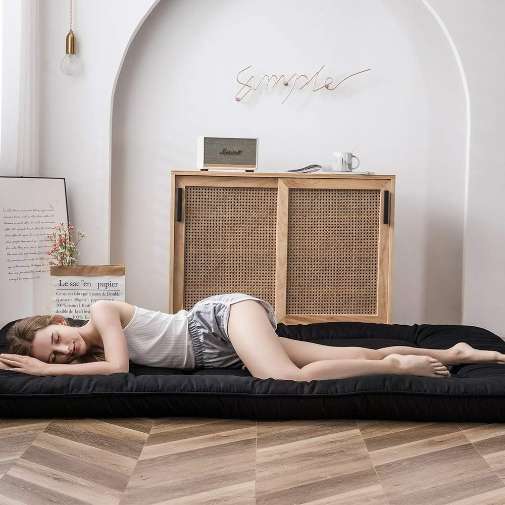 MAXYOYO Japanese Floor Mattress Futon Mattress, 4″ Thicken Tatami Mat #3426PUP1