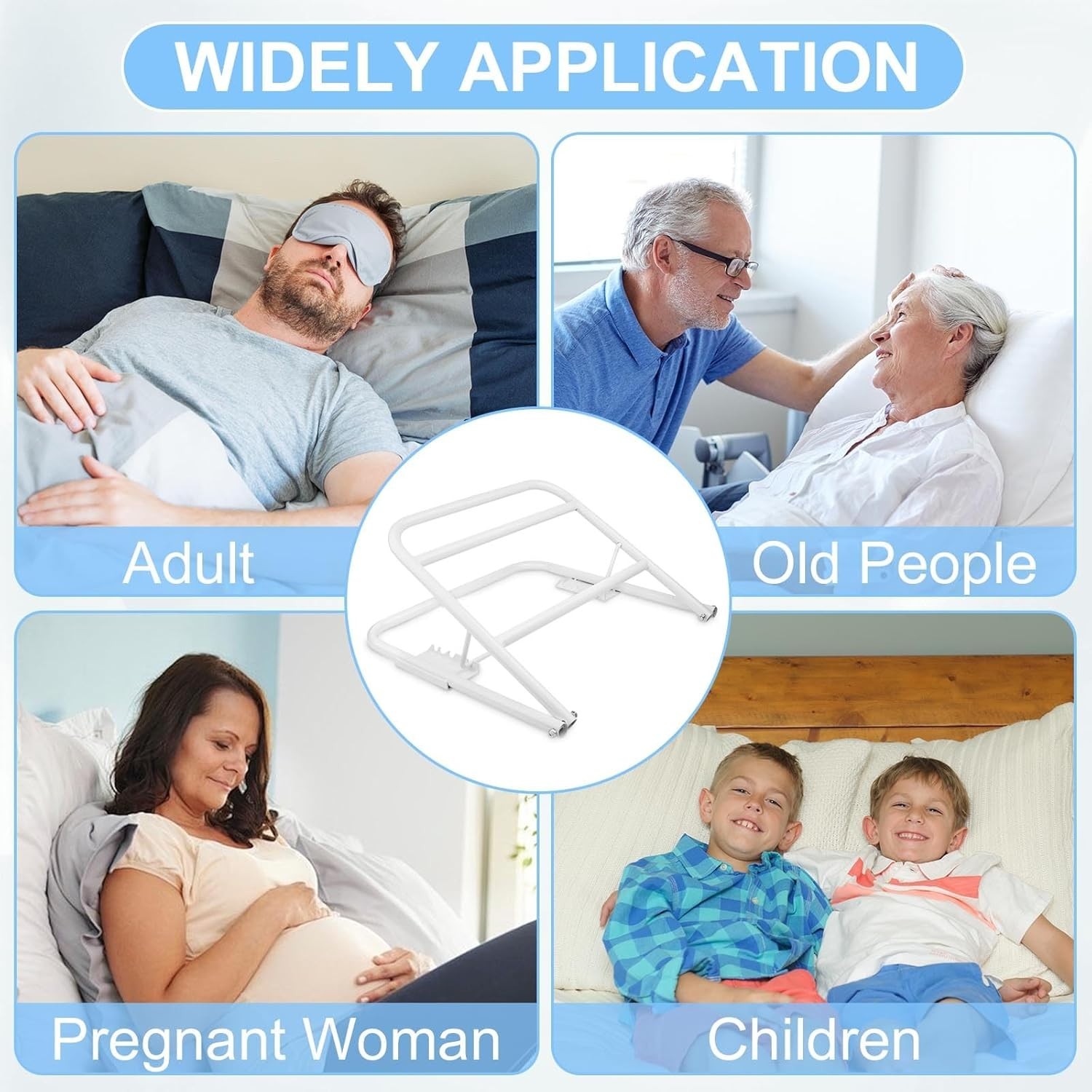 Adjustable Bed Wedge 2 Pack for Sleep Support, Acid Reflux & Back Pain Relief