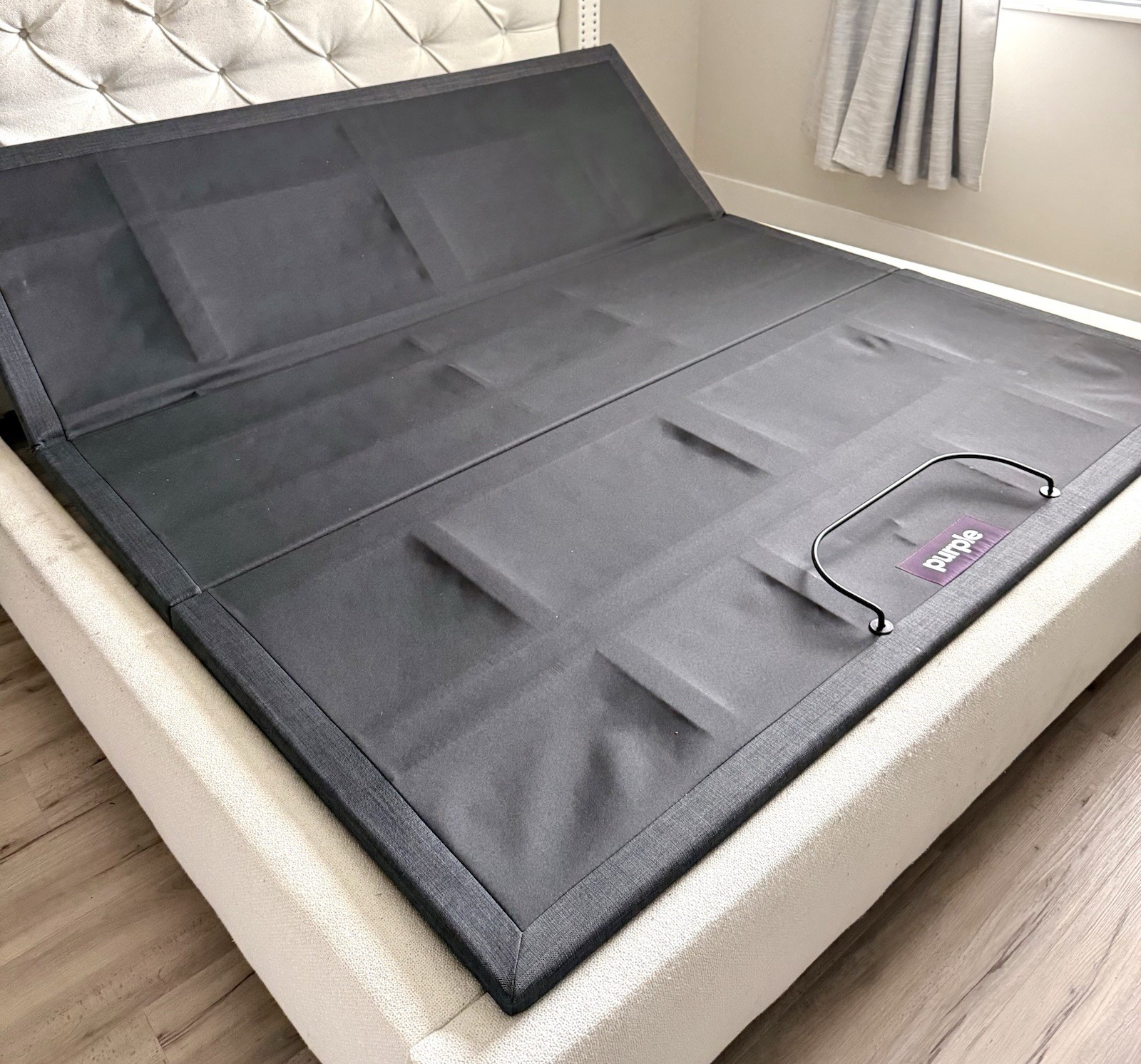 Purple RestorePremier Firm KING Mattress w Purple Adjustable Base Remote