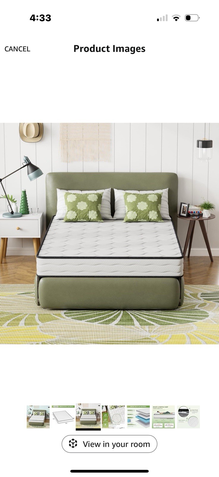 8 Inch Mattress Medium Firm Spring Mattress Cool Sleep Pressure Relief Full S…