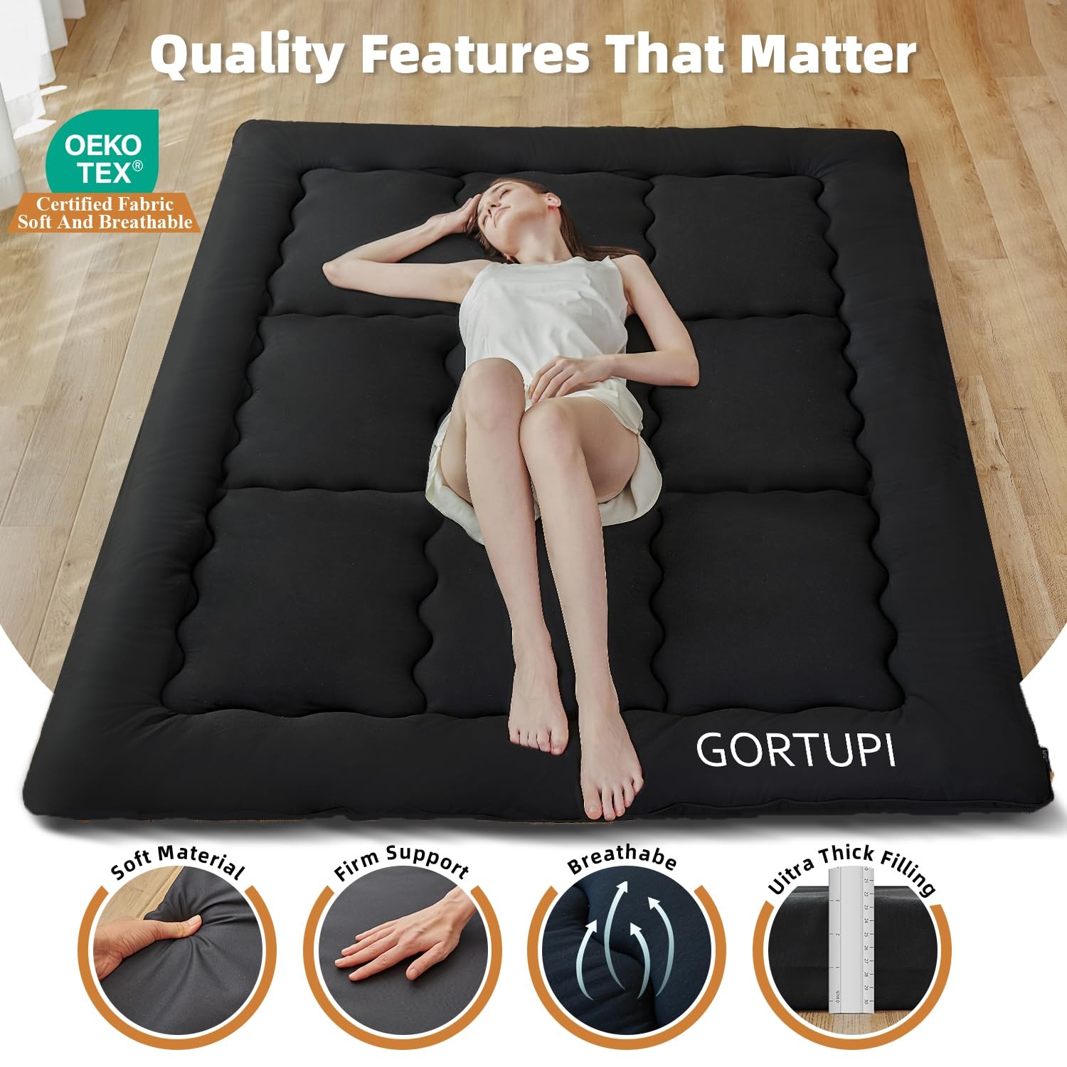 Colchonetas Para Dormir En El Piso Queen Size Colchón Japonés De Suelo En Oferta