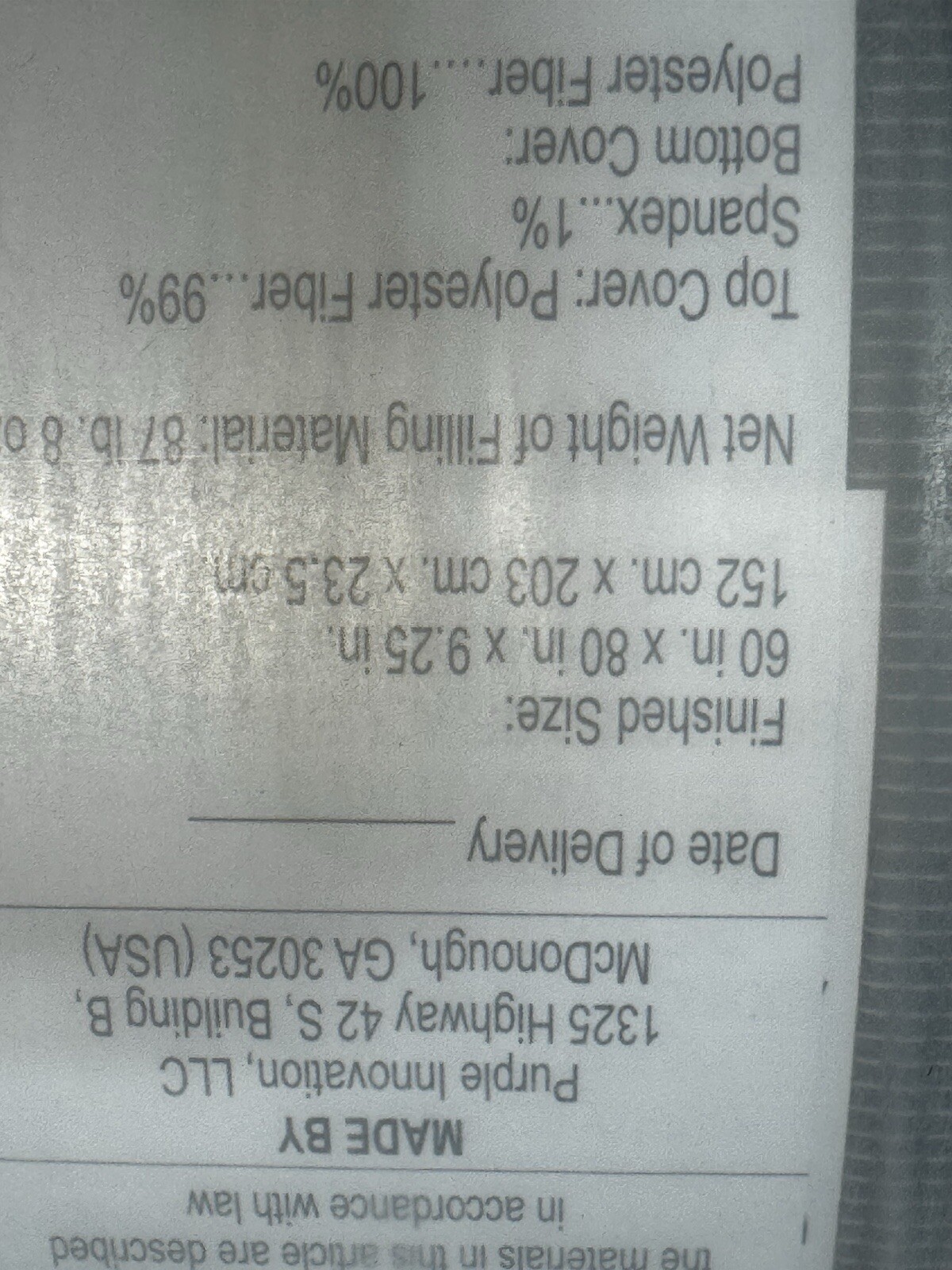 PURPLE QUEEN MATTRESS 10-21-23625