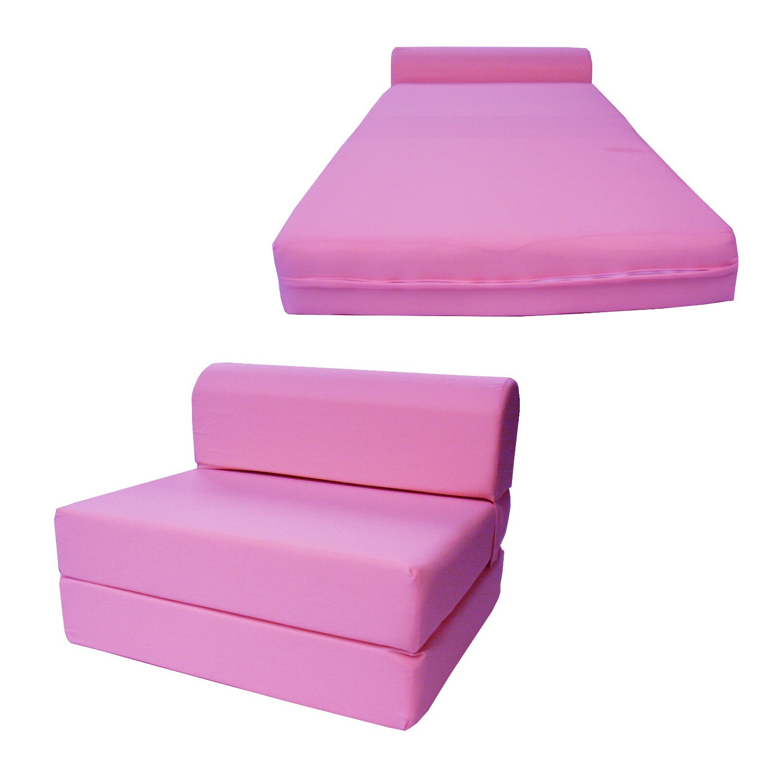 Twin Sleeper Chair Folding Foam Beds, Bedding Sofa, Couches 6x36x70 Pink