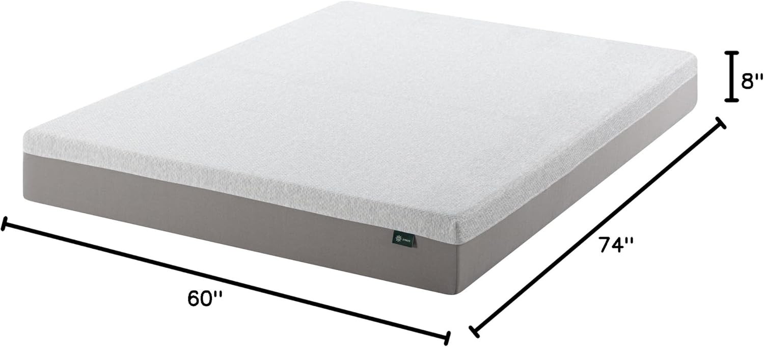 Zinus 8 Inch Short Queen RV Memory Foam Mattress