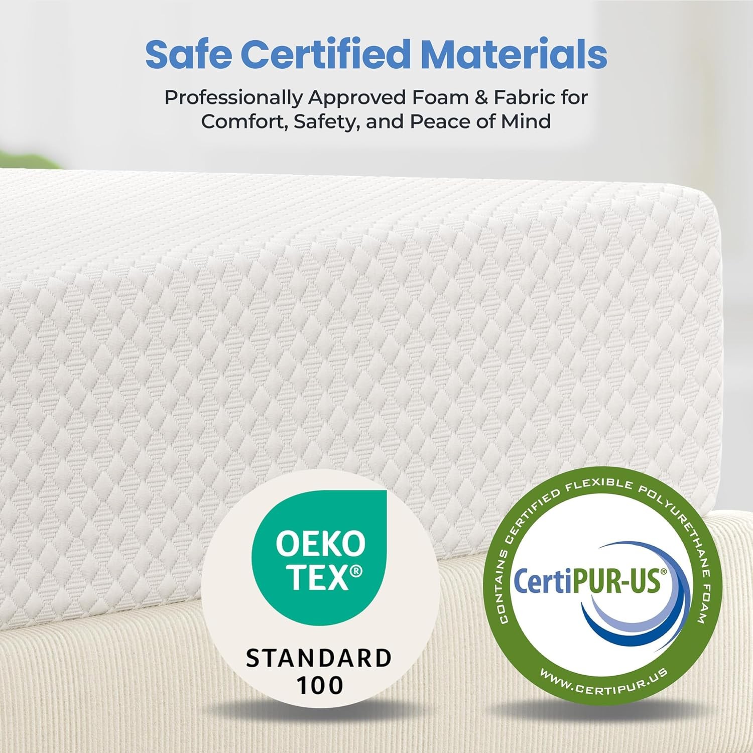 8 Inch Twin Mattress 3 Foam Layer Cooling Gel Memory Foam Mattresses Green Tea