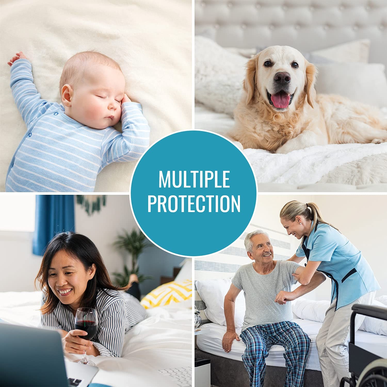 DMI Waterproof Mattress Protector, Pad, Twin (pack of 24), White