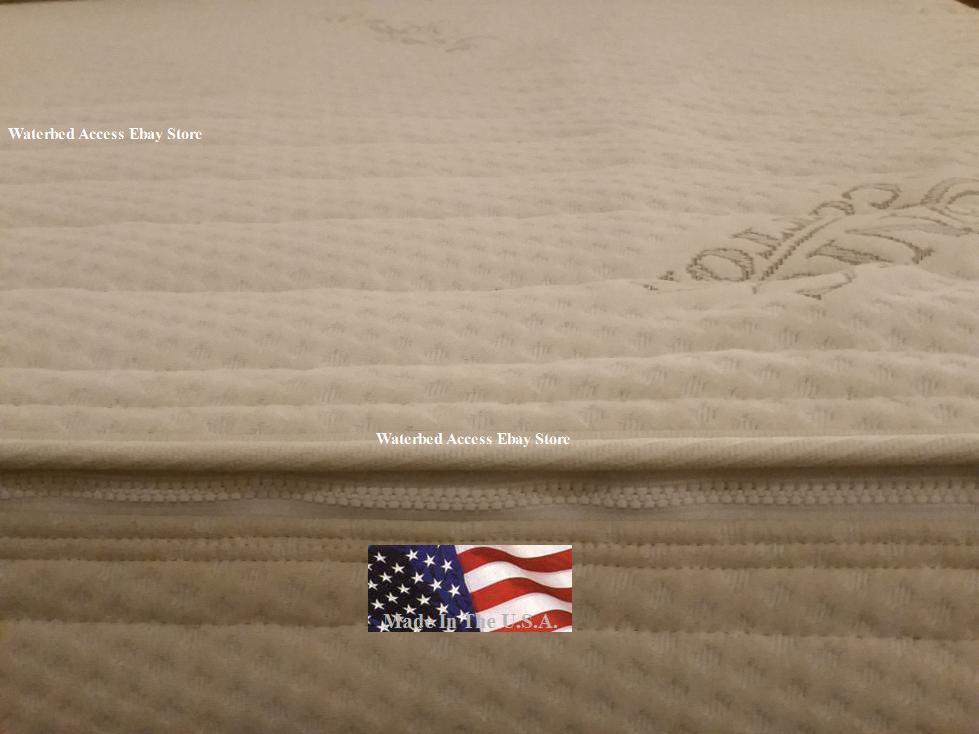 Super Single Free Flow Waterbed Mattress Kit With Bamboo Zipper Cover & Heater