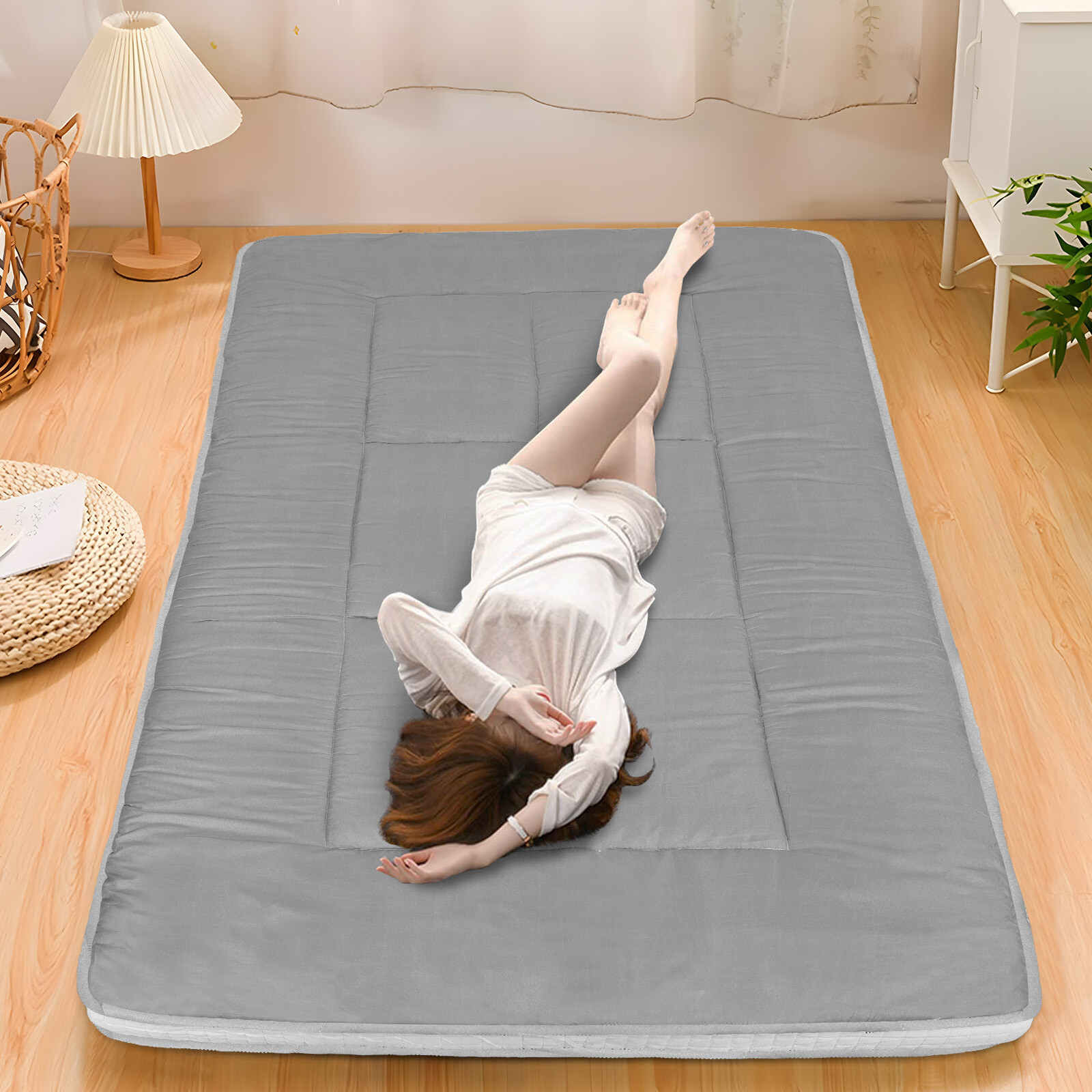 Japanese Floor Mattress Futon Mattress Foldable Roll UpTatami Mat Sleeping Pad