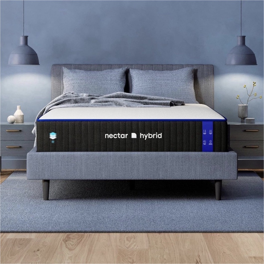 Nectar Hybrid King Mattress Medium Firm Cooling Technology Microcoils